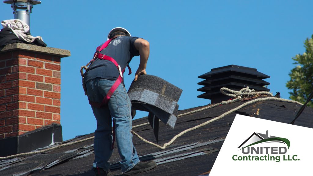 Roofer Working on on Home - New Roof Cost in Kentucky